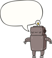 cartoon robot with speech bubble png