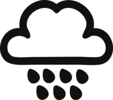 lluvia nube icono símbolo png