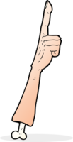 brazo señalador de dibujos animados png