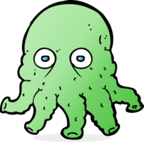 cartoon alien squid face png