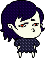 ragazza vampiro cartone animato png