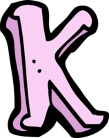 cartoon letter K png