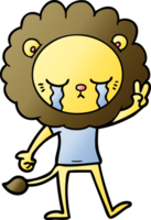 crying cartoon lion png