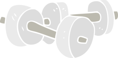 flat color illustration of dumbbells png