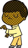 niño gruñón de dibujos animados png