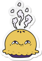 sticker of a cartoon pie png