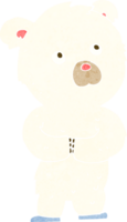 cartoon polar bear cub png