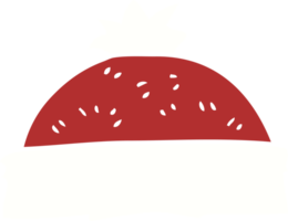 ilustración de color plano de sombrero de invierno png