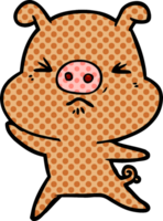 cartoon angry pig png