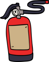 cartoon doodle fire extinguisher png