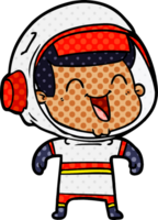 astronauta de desenho animado feliz png