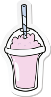 autocollant d'un smoothie de dessin animé png