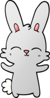 cute   gradient illustration cartoon rabbit png