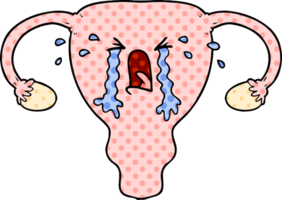 cartoon uterus crying png