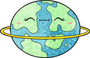 planeta alienígena habitable de dibujos animados png