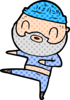 homme barbu de dessin animé png