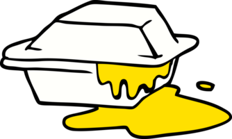 cartoon doodle cheesy takeout png