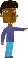 cartoon pointing man png