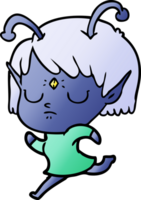 cartoon alien girl png