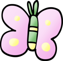 Cartoon-Doodle-Schmetterling png