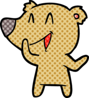 desenho de urso rindo png