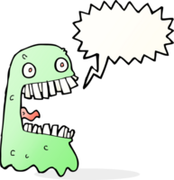 tecknad serie äckligt spöke med Tal bubbla png