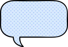 comic book style cartoon of a speech bubble png