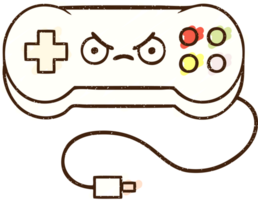 disegno a gesso del controller di gioco png