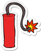 sticker of a cartoon dynamite png