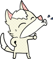 howling wolf cartoon png