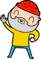 cartoon bearded man png