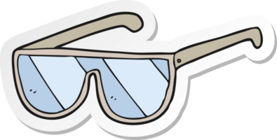 autocollant de lunettes de dessin animé png