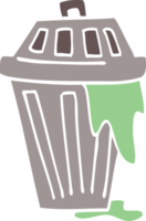 cartoon doodle afvalbak png