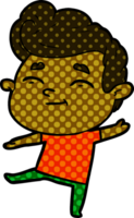 hombre feliz de dibujos animados png