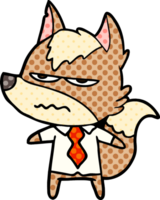 cartoon annoyed wolf png