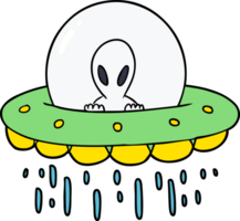 dessin animé ovni extraterrestre png