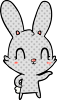 lapin de dessin animé mignon png