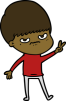 annoyed cartoon boy png