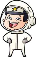 Cartoon lachender Astronaut png