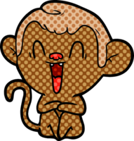 macaco rindo dos desenhos animados png