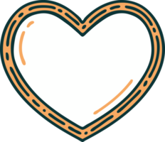 iconic tattoo style image of a heart png