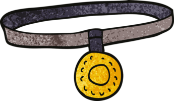 cartoon doodle dog collar png