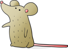 Hand gezeichnet Karikatur Maus png