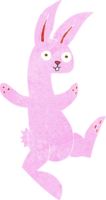 funny cartoon pink rabbit png