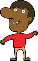 Cartoon winkender Mann png