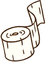 Toilettenpapier Kreidezeichnung png