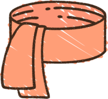 dibujo de tiza de bufanda png