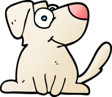 png Gradient Illustration Karikatur glücklich Hund