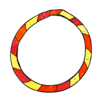 textured cartoon hula hoop png