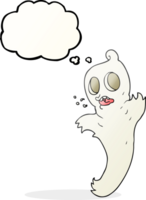 thought bubble cartoon ghost png